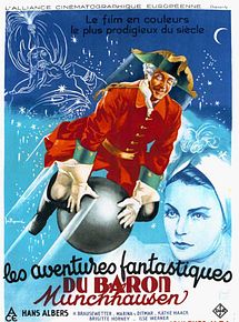 Affiche de Les Aventures fantastiques du baron Munchausen, film à voir en streaming sur Pygargue