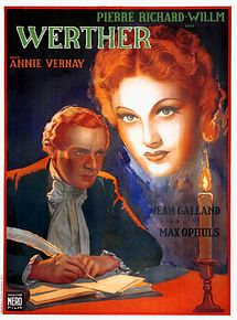 Affiche de Le Roman de Werther, film à voir en streaming sur Pygargue