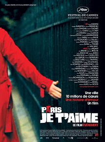 Affiche de Paris, je t'aime, film à voir en streaming sur Pygargue