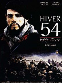 Affiche de Hiver 54, l'abbé Pierre, film à voir en streaming sur Pygargue