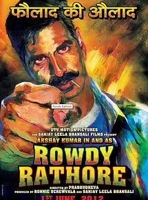 Affiche de Rowdy Rathore, film à voir en streaming sur Pygargue