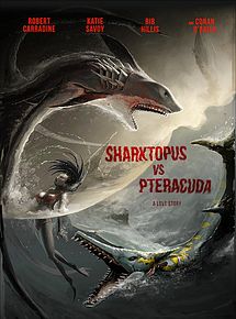 Affiche de Sharktopus vs. Pteracuda, film à voir en streaming sur Pygargue