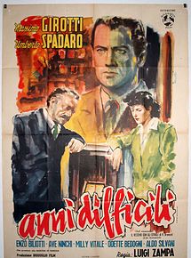Affiche de Les Années difficiles, film à voir en streaming sur Pygargue
