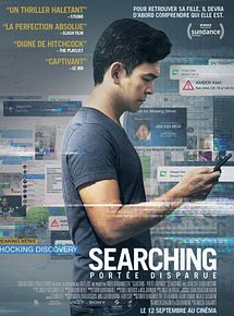 Affiche de Searching - Portée disparue, film à voir en streaming sur Pygargue