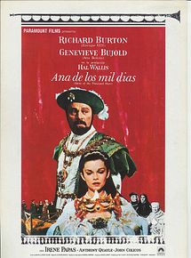 Affiche de Anne des mille jours, film à voir en streaming sur Pygargue