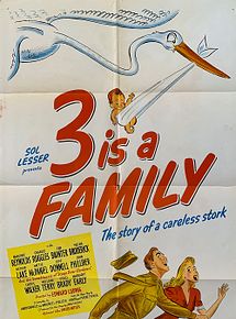 Affiche de 3 c'est une famille, film à voir en streaming sur Pygargue