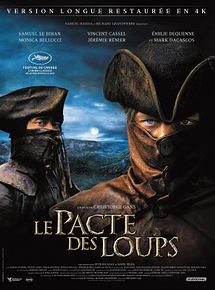 Affiche de Le Pacte des loups, film à voir en streaming sur Pygargue