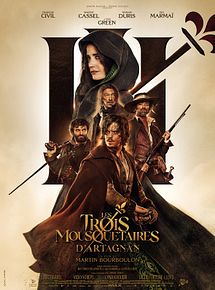 Affiche de Les Trois Mousquetaires: D'Artagnan, film à voir en streaming sur Pygargue