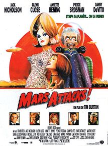 Affiche de Mars Attacks!, film à voir en streaming sur Pygargue