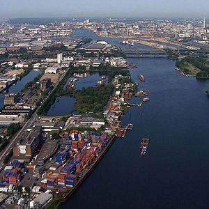 Photo Die Elbe von oben