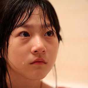 Photo A girl at my door