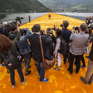 Photo Christo : Marcher sur l'eau