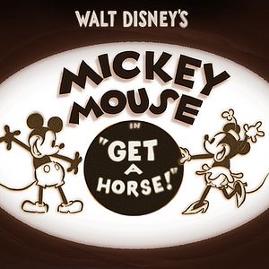 Photo Mickey, à cheval !