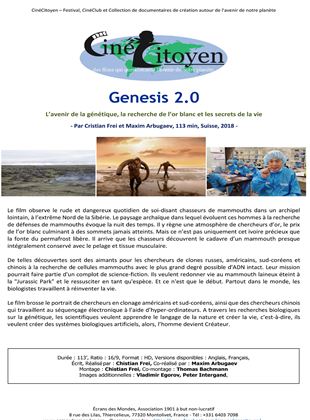 Genesis 2.0, chasseurs de mammouths en Sibérie