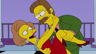 image de les adieux émouvants des Simpson à Edna Krabapelle