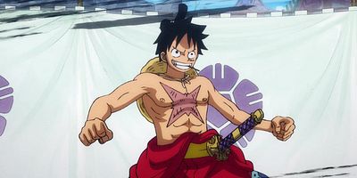 poster de la série Combat de sumo. Luffy affronte le yokozuna !