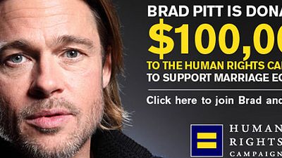 image de la news Brad Pitt s’engage en faveur du mariage homosexuel 