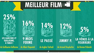 image de la news César 2014: Guillaume Gallienne grand vainqueur selon l'infographie.