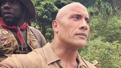 image de la news Jumanji : Dwayne Johnson et Kevin s'amusent comme des petits fous !