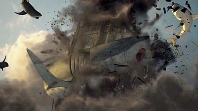 image de la news Teaser Sharknado 5 : les requins détruisent Big Ben, la Muraille de Chine et les Pyramides d'Egypte !