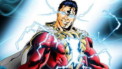 image de la news Shazam : Zachary Levi en costume et de face sur le tournage du film
