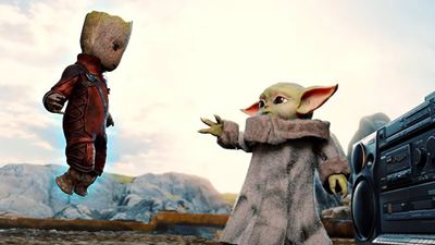 The Mandalorian : la rencontre entre Baby Yoda et Baby Groot imaginée par un fan