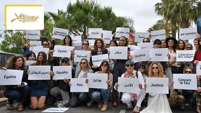 image de la news "Les femmes du cinéma pour un appel à la Justice et à la Paix" : des dizaines de militantes rassemblées au Festival de Cannes