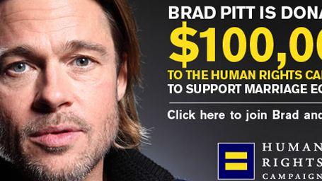 Brad Pitt s’engage en faveur du mariage homosexuel 