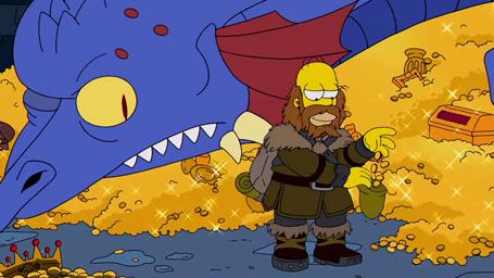 image de la news "Les Simpson" se moquent de l'interminable séquence d'ouverture de "The Hobbit"