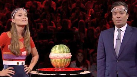 image de la news Olivia Wilde et Jimmy Fallon jouent à "Paf… Pastèque !"