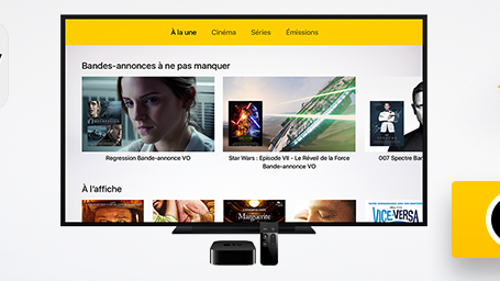 image de la news L'application AlloCiné désormais disponible sur Apple TV