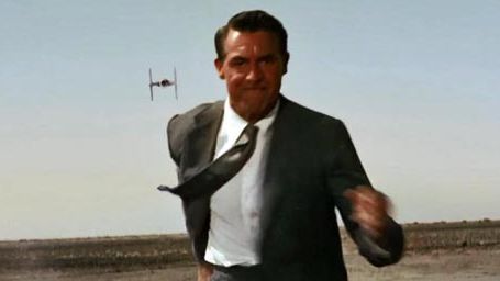 image de la news Star Wars s’invite dans la célèbre scène de La Mort aux trousses d’Alfred Hitchcock