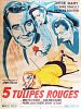 poster de Cinq tulipes rouges