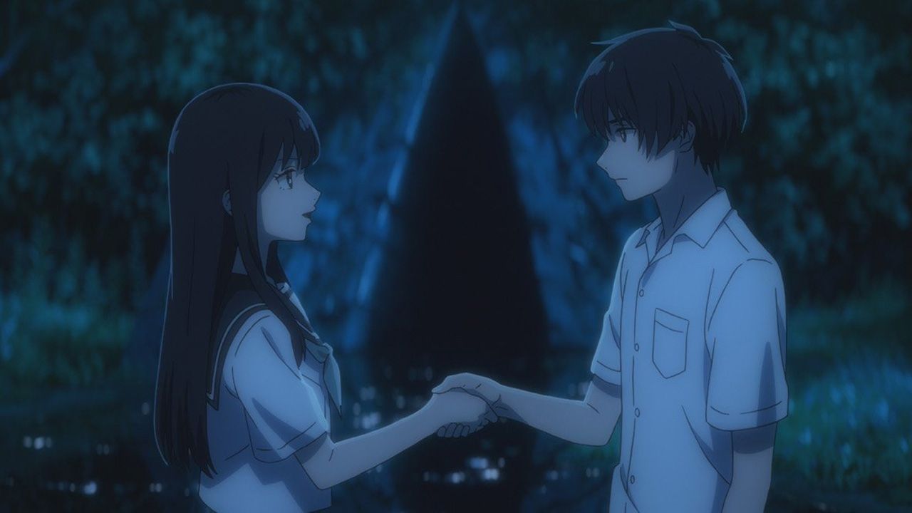Anzu et Kaoru devant le tunnel d'Urashima