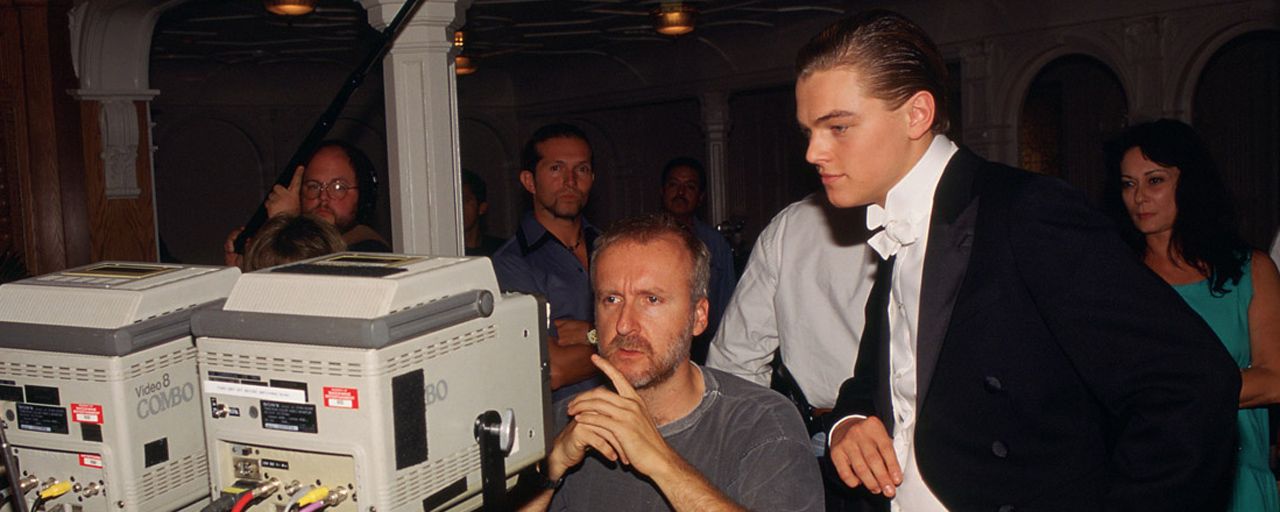 James Cameron & Leonardo DiCaprio sur le tournage de 