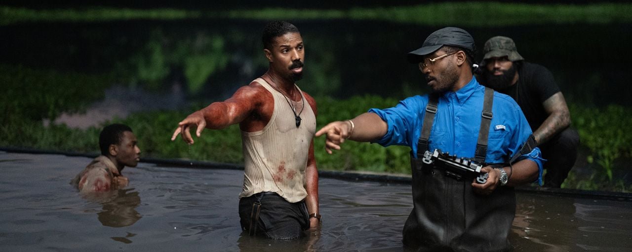 Ryan Coogler et Michael B. Jordan sur le tournage de Sinners