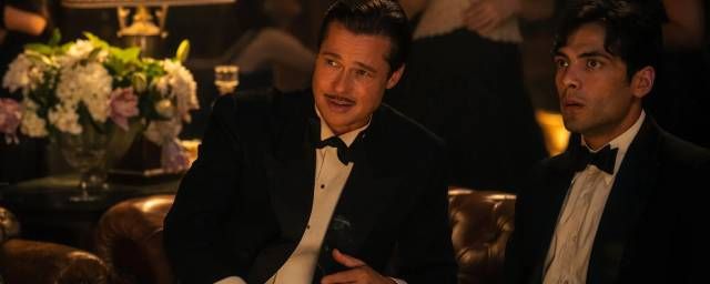 Brad Pitt et Diego Calva dans Babylon