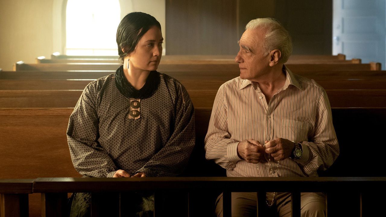 Lily Gladstone et Martin Scorsese