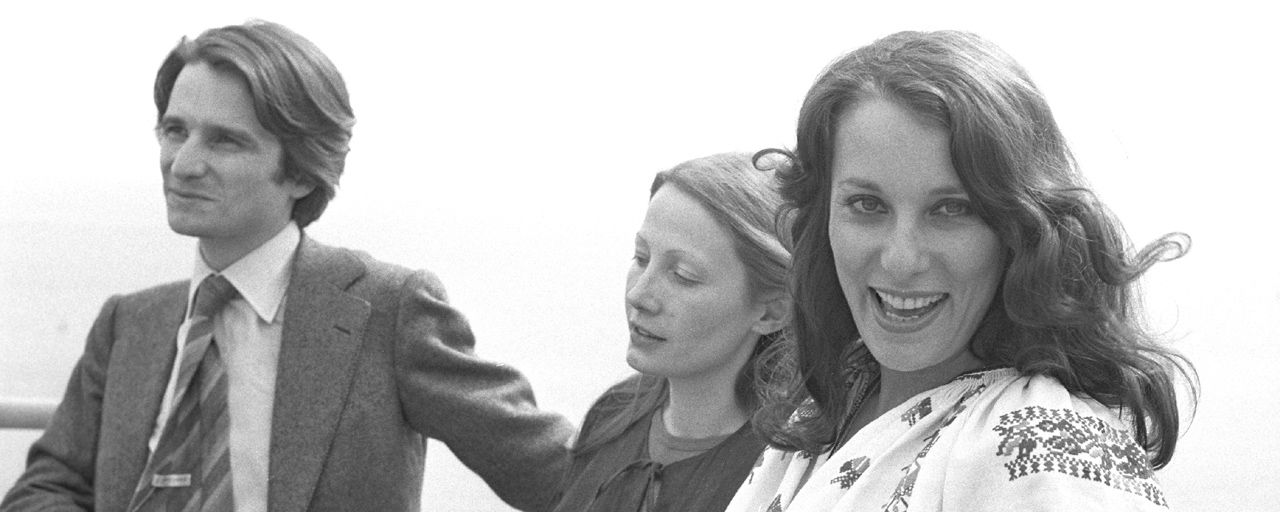 Jean-Pierre Léaud, Françoise Lebrun et Bernadette Lafont au Festival de Cannes en 1973 pour 