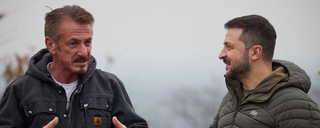  Sean Penn et le Président ukrainien Volodymyr Zelensky