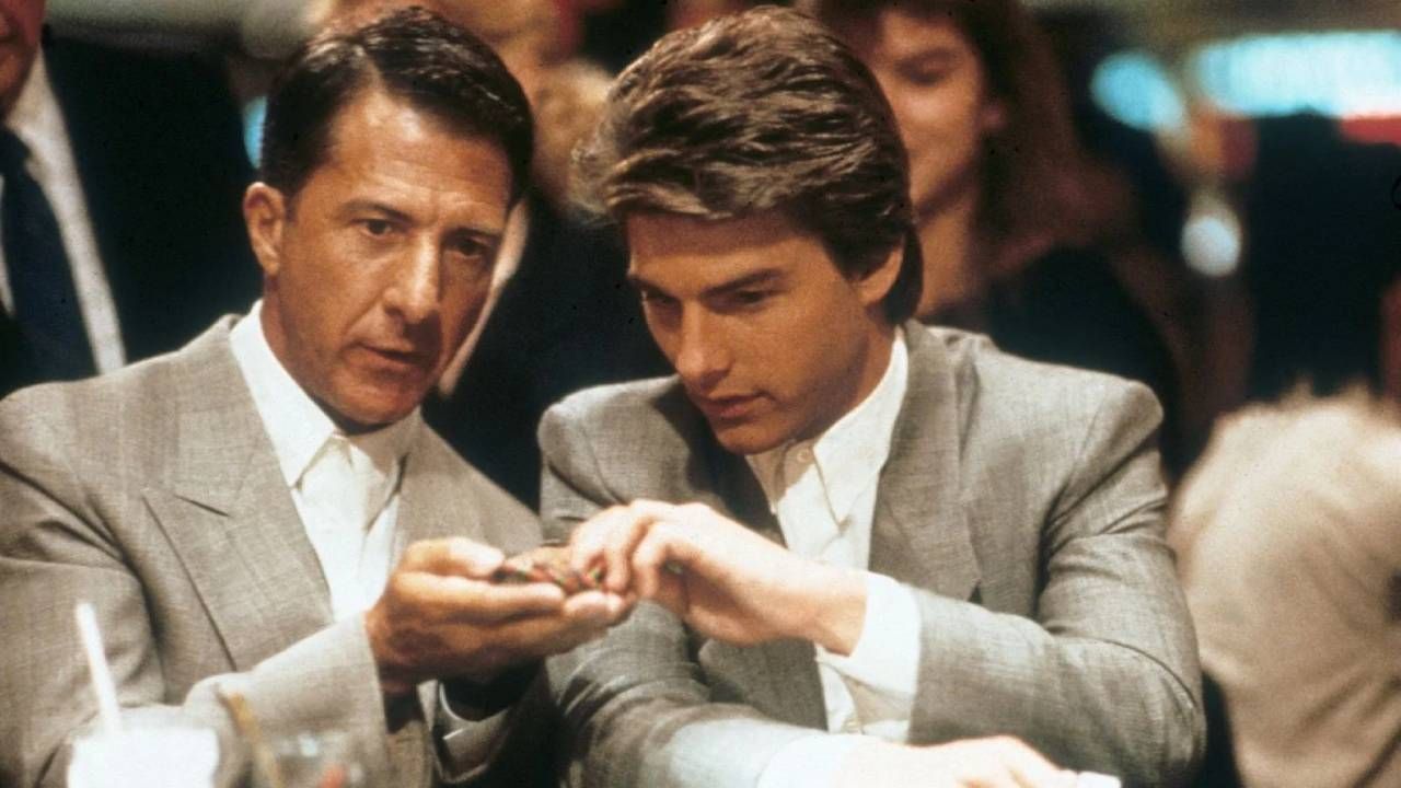 Dustin Hoffman et Tom Cruise dans Rain Man