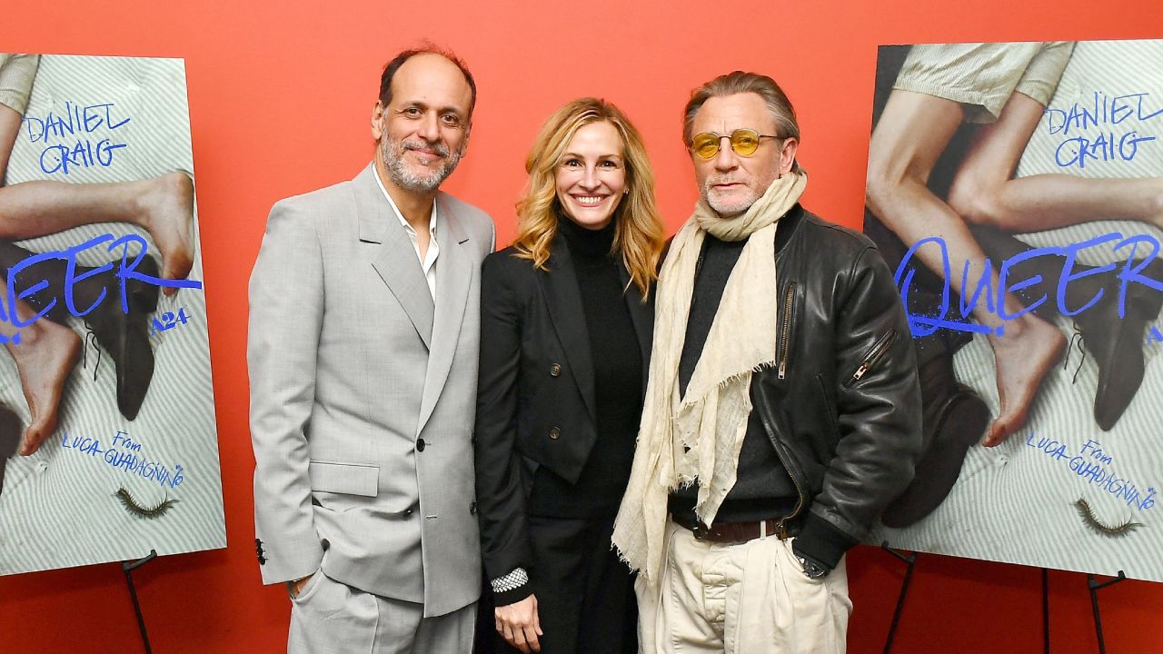 Luca Guadagnino, Julia Roberts et Daniel Craig à la projection du film 