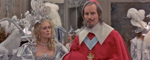 Faye Dunaway (Milady) et Charlton Heston (Richelieu)