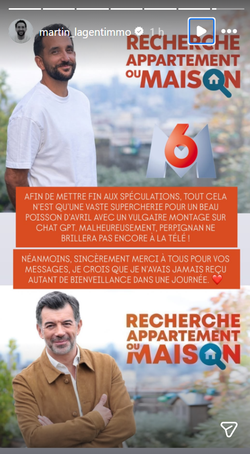 Search for an apartment or a house: Thank you for keeping the secret, the new host revealed and its not Thibault Chanel!