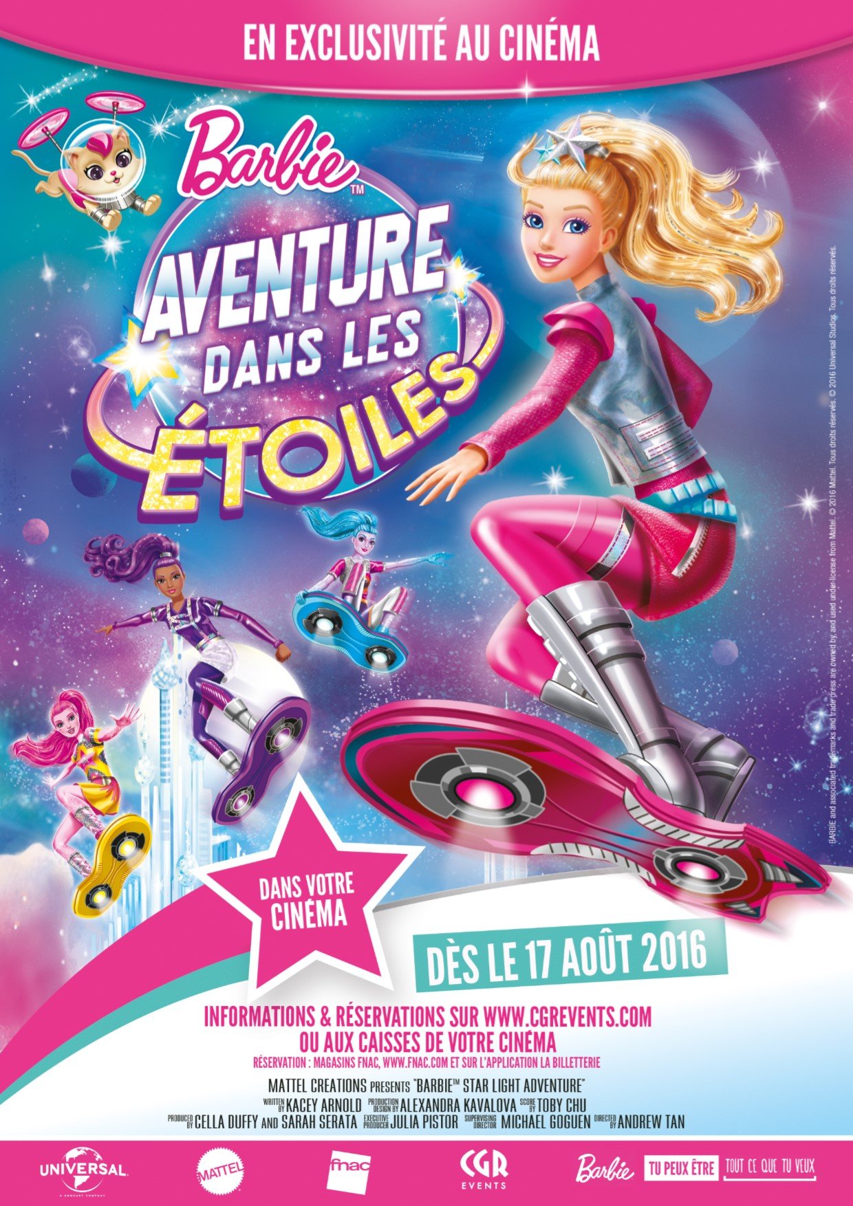 Barbie - Aventure dans les étoiles - film 2016 - AlloCiné