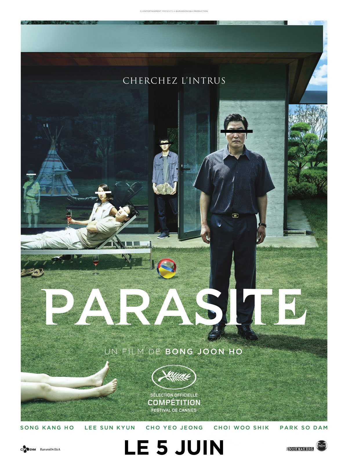 Affiche française de Parasite.