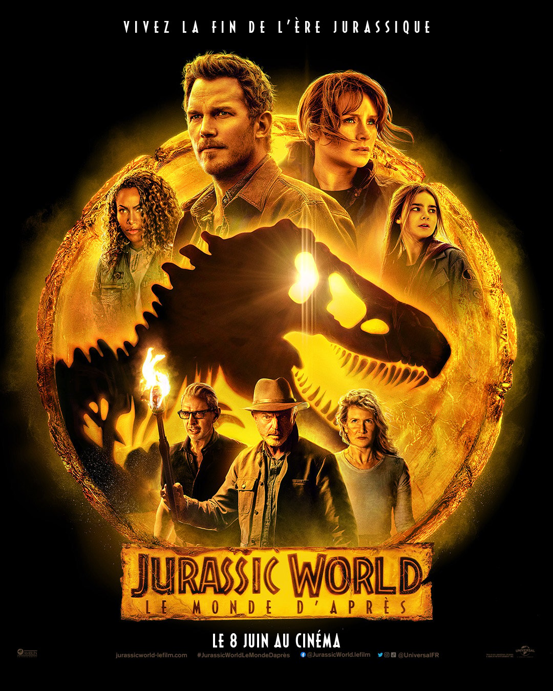 affiche Jurassic World: Le Monde d'après