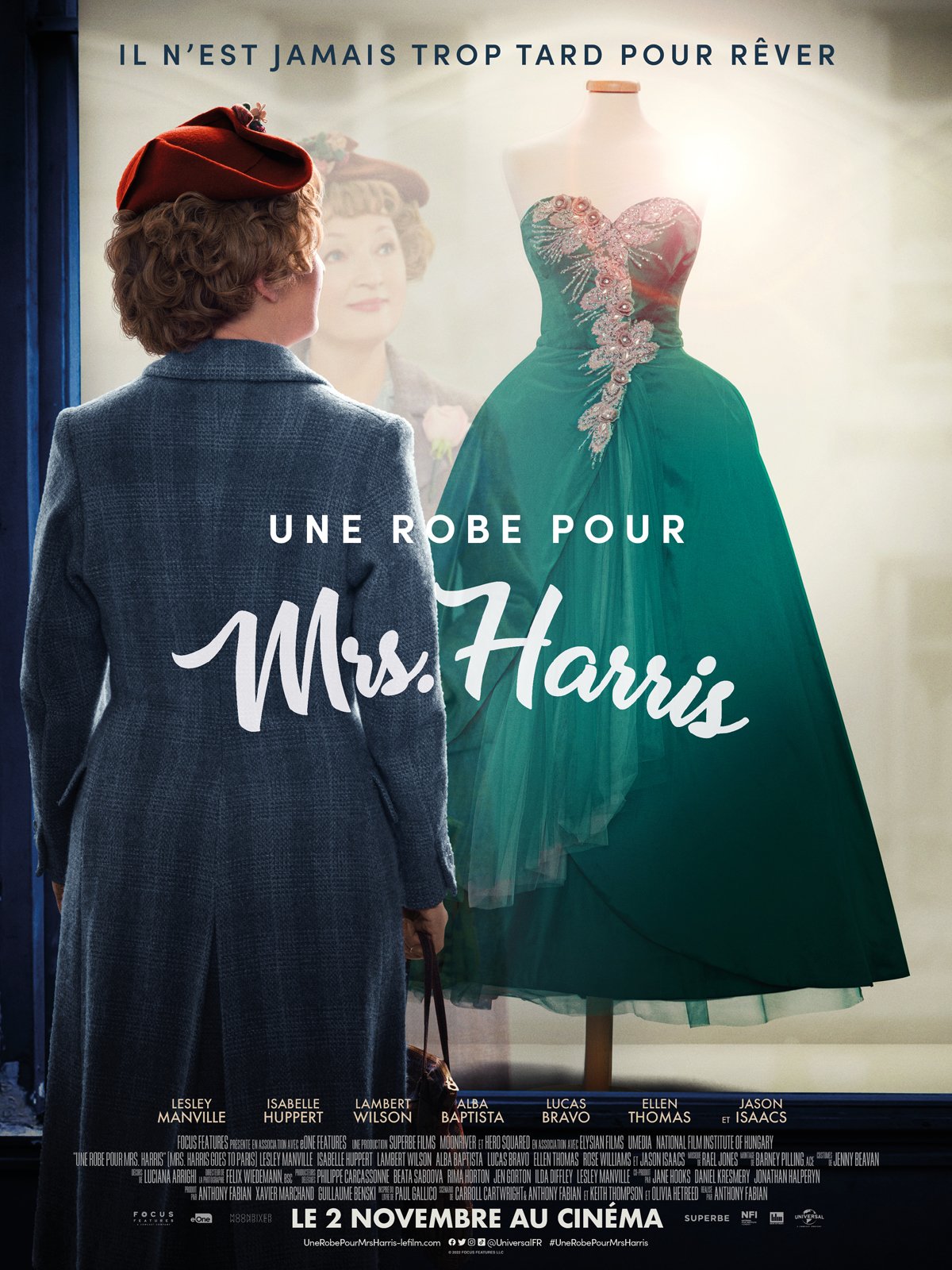 Affiche film UNE ROBE POUR MRS HARRIS