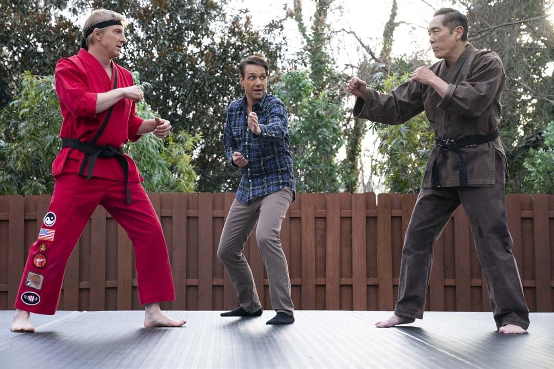 Photo William Zabka, Ralph Macchio, Yuji Okumoto