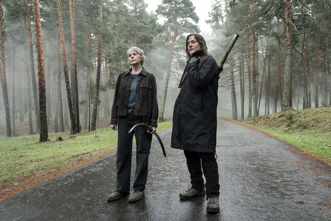 Photo Melissa McBride, Norman Reedus